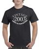 Mens 22ndBirthday Gifts For Him T Shirt 22nd Present 22 Years Old Born In 2003