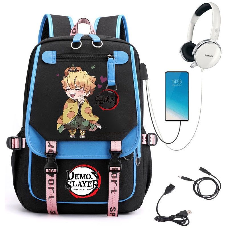 Demon Slayer Anime-Peripherie Rucksack stilvoller Anime-Themen-Schülerrucksack 0084