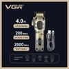 Nuevo VGR V-027 Cortapelos Metálico Universal de Alta Calidad Peluquería Eléctrica Recortadora para Hombres Cabezal con Pantalla Digital de Aceite Afeitadora Eléctrica para el Hogar