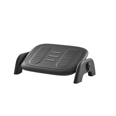 WXQ Nastaviteľná opierka nôh s masážou ABS pre a 50 x 32 x 14 cm Podnožka, Opierka pod stôl, Výška, Kolieska, Materiál, Kancelária, Domov, Práca na diaľku, (čierna)