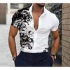 Men's Block Striped Shirt Button Up Shirt Casual Short Sleeve Fashion Casual Daily Vacation Summer Spring Shirts