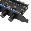 4 Knob Design Fan Speed Controller 8 Channels PWM Fan Hub Practical PC Fan Hub  CPU Cooling