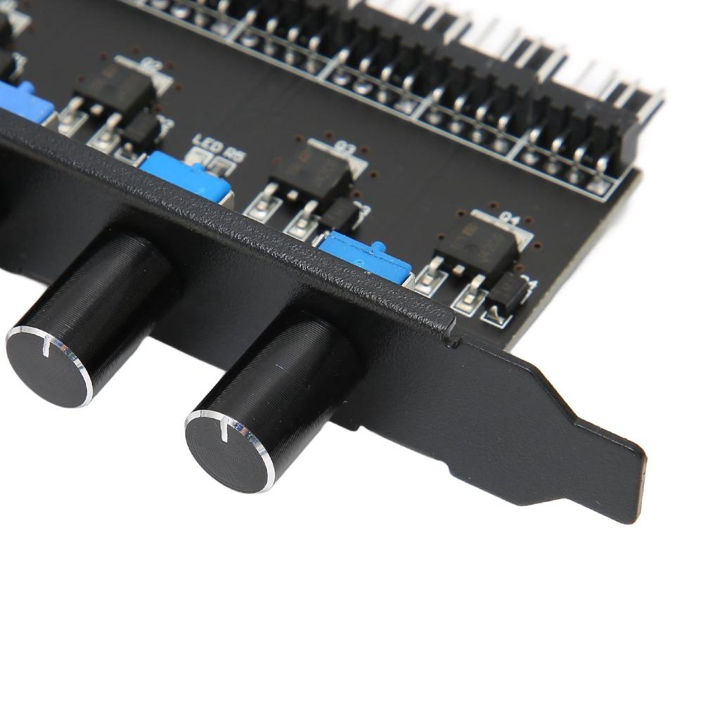 4 Knob Design Fan Speed Controller 8 Channels PWM Fan Hub Practical PC Fan Hub  CPU Cooling