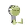 Wall Mounted Vacuum Suction Cup Double Hook No-Drilling Key Towel Hanger Hook For Bathroom Kitchen Removable Storage Hook