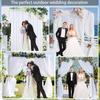 Outdoor Wedding Arch and Chair Mesh Decoration