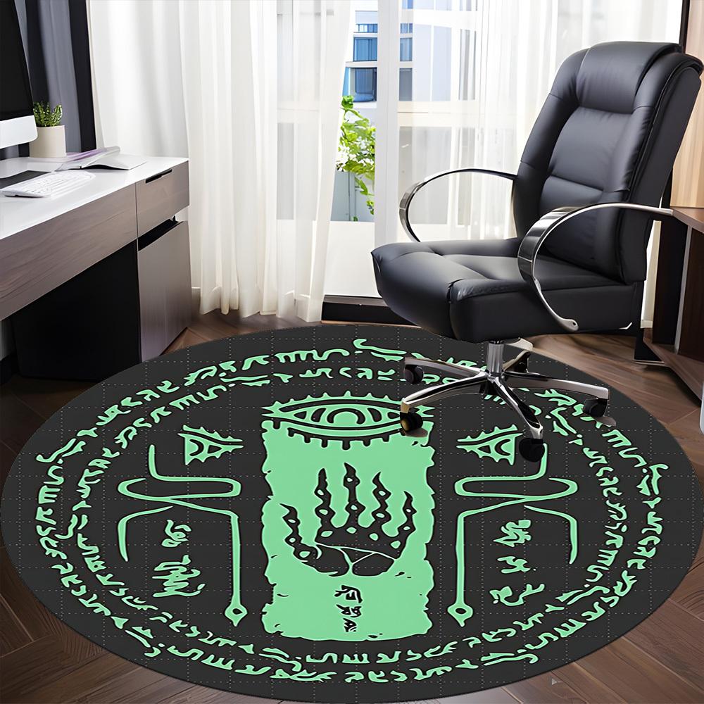 Legend of Zelda Office Round Area Rug, Indoor Mat Suitable For Office,Bedroom Living Room Home Decor, Room Deco a0908135