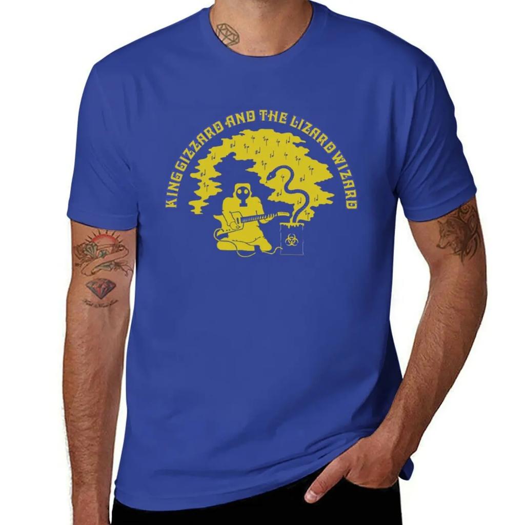 King Gizzard And the Lizard Wizard Flying Microtonal Banana T-Shirt Anime Figures Tee Shirts for Men