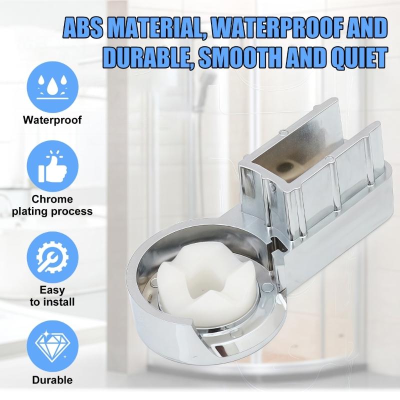 Corrosion Resistant Bathroom Turn Lightweight Turn Mechanism Shower Room Hardware Simple Installation for Household