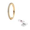 Pandora Gold Plated Copper Silver Alloy, Synthetic Cubic Zirconia Rings Women's Gold 162999C01