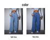 High-Waisted Butterfly Print Casual Jeans