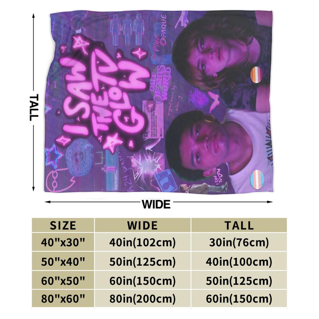 I Saw The Tv Glow  Merch Blankets Super Soft Fleece  Throw Blanket Comfortable Plush Thin Quilt
