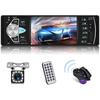 1 Din Car Radio - Podofo - 4.1 Inch HD Screen - Bluetooth - USB - Steering Wheel Remote Control