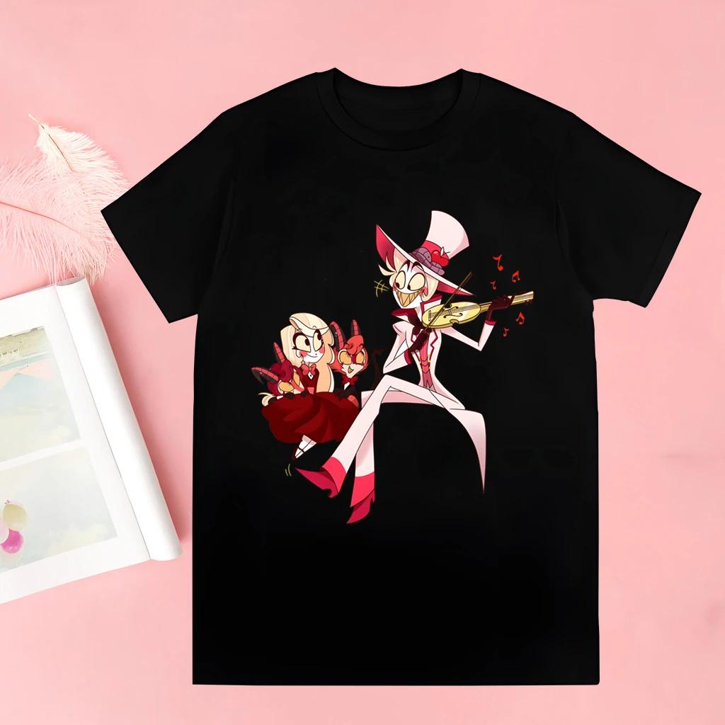 Hazbin Hotels Alastor Tops T Shirt Men Tshirt Graphic Tee Cute Men T-shirt Male Tee Shirt 90s Girls Tee Tshirt