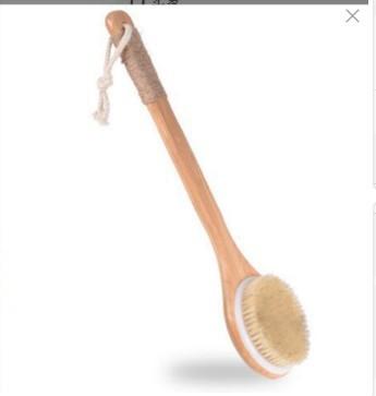 Dry Skin Wood Body Brush Exfoliation Natural Bristle Back Brush Massager Bath Shower Back Spa Scrubber Dry Massage Brush Tools