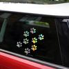 Road Bike, E-Bike, MTB Decor with Reflective Cat Paw Stickers; Vinyl Decals for Bicycle Bodies and Moto Helmets Accessories