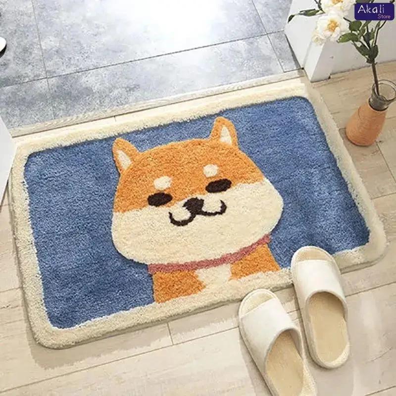 Super Soft Cartoon Plush Floor Mat Wear-resistant Water-absorbing Carpet Bathroom Water-absorbing Non-slip Floor Mat Home