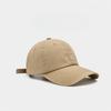 New Khaki Soft Top Baseball Cap Women's Face Showing Small Duckball Cap Men's Deep Top Gray Korean Hat
