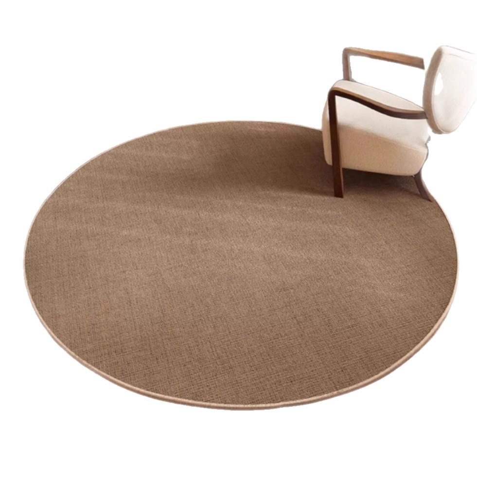 High-End Japanese Round Carpet for Chair and Sofa: Multi-purpose Swivel Chair, Study Rocking Chair, Foot Mat, Bedroom and Living Room.
