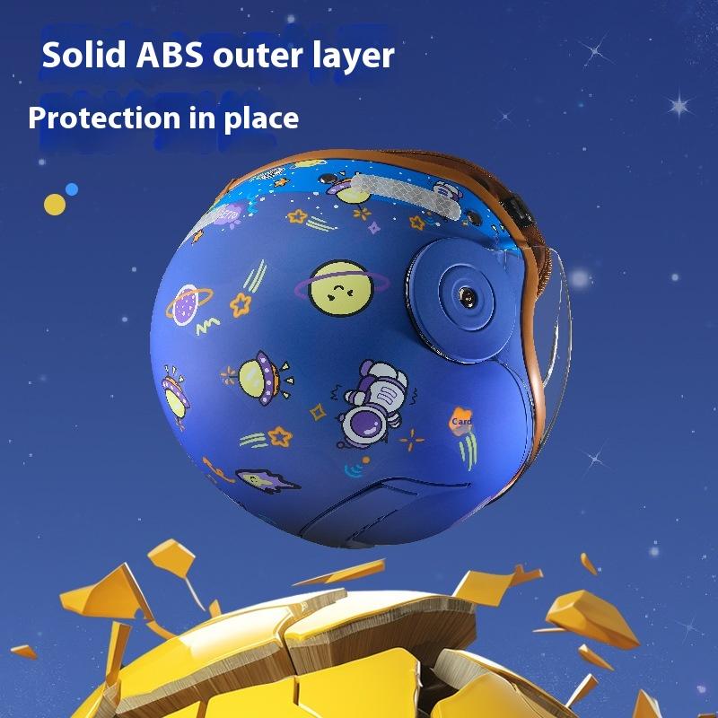 BYB New National Standard Class A 3C Certification Children's Four Seasons Baby Helmet Cartoon Electric Vehicle Helmet Motorcy