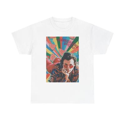 Koszulka graficzna Watermelon Sugar Wibracje Retro Unisex Ciężka Bawełniana Koszulka