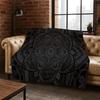 Bohemia Mandala Magic Flower Yoga Flannel Blanket Soft Warm Throw Blanket for Bedroom Living Room Bed Travel Camping Picnic Gift