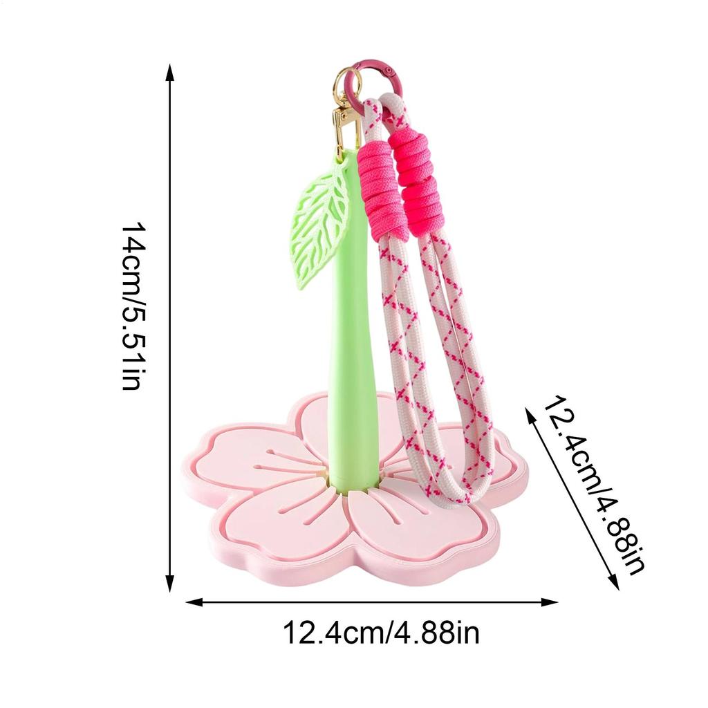 Portable Wrist Yarn Holder Wool Storage with Wristband Yarn Spinner Flower Shape Stand for Women Adults Beginners Home Picnic