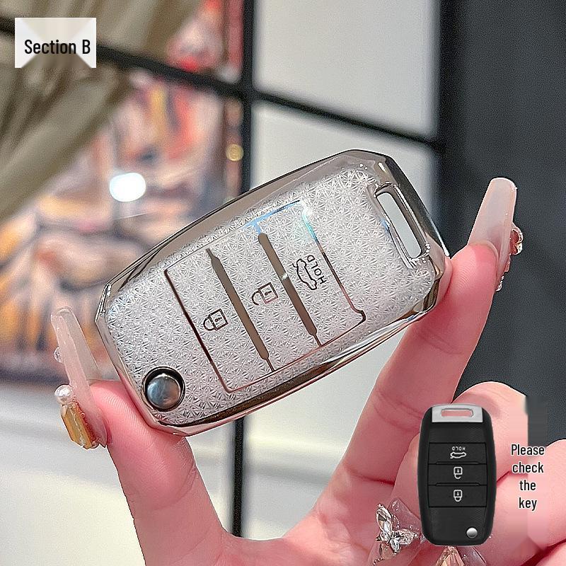 Kia Key Cover: Compatible with K3, Sportage, K5, K2, K4, KX3, KX5, KX1, Sorento, Telluride, Seltos - New Style.