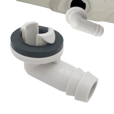 Air Conditioner Drain Connector AC Drain Hose Plastic Elbow Rubber Ring Kit for 3/5 Inch Diameter Connector
