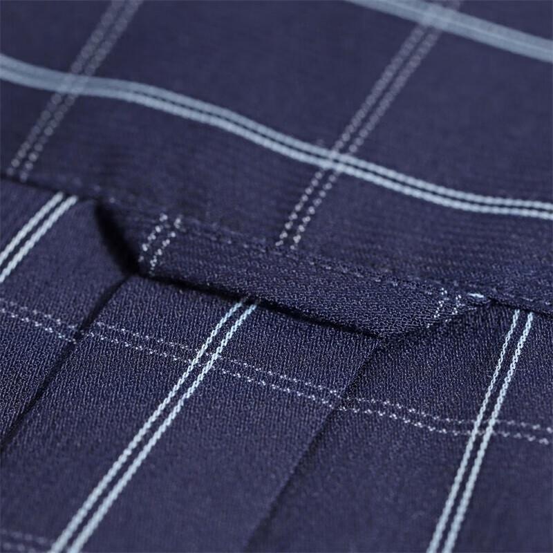Goldlion Men's Long Sleeve Casual Plaid Shirt