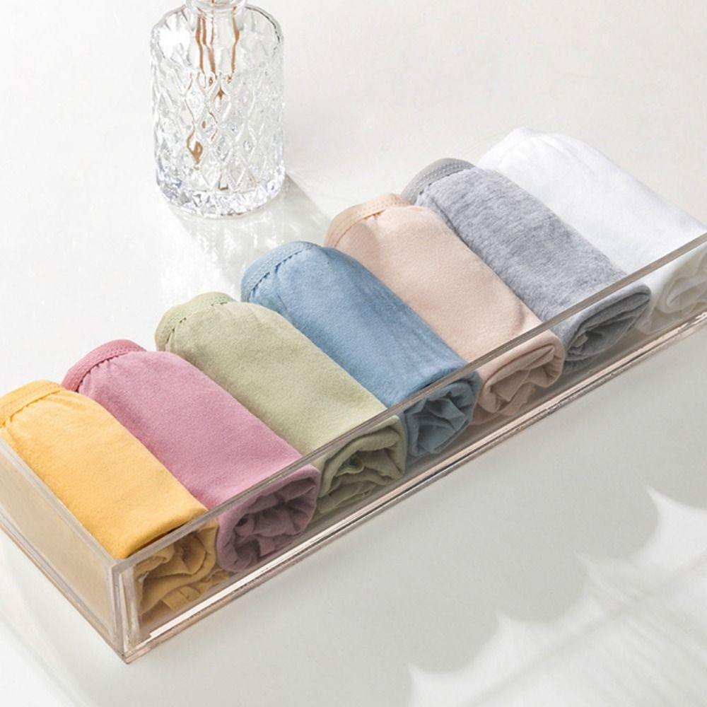 5/7Pcs Cotton Crotch Women's Disposable Panties Mid Waist Underwears for Women Women