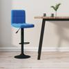 Day and Night - Day and Night Blue Velvet Kitchen Stool
