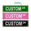Personalized Vintage Metal Street Sign Custom Bar Cafe Garage Wall Decor