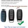 SANRILY PU Leather 3/4/5 Button Key Fob Cover Fit for Nissan Rogue 2024 2023 Pathfinder X-trail Ariya 8 Gen Th New Teana Keyless with Keychain
