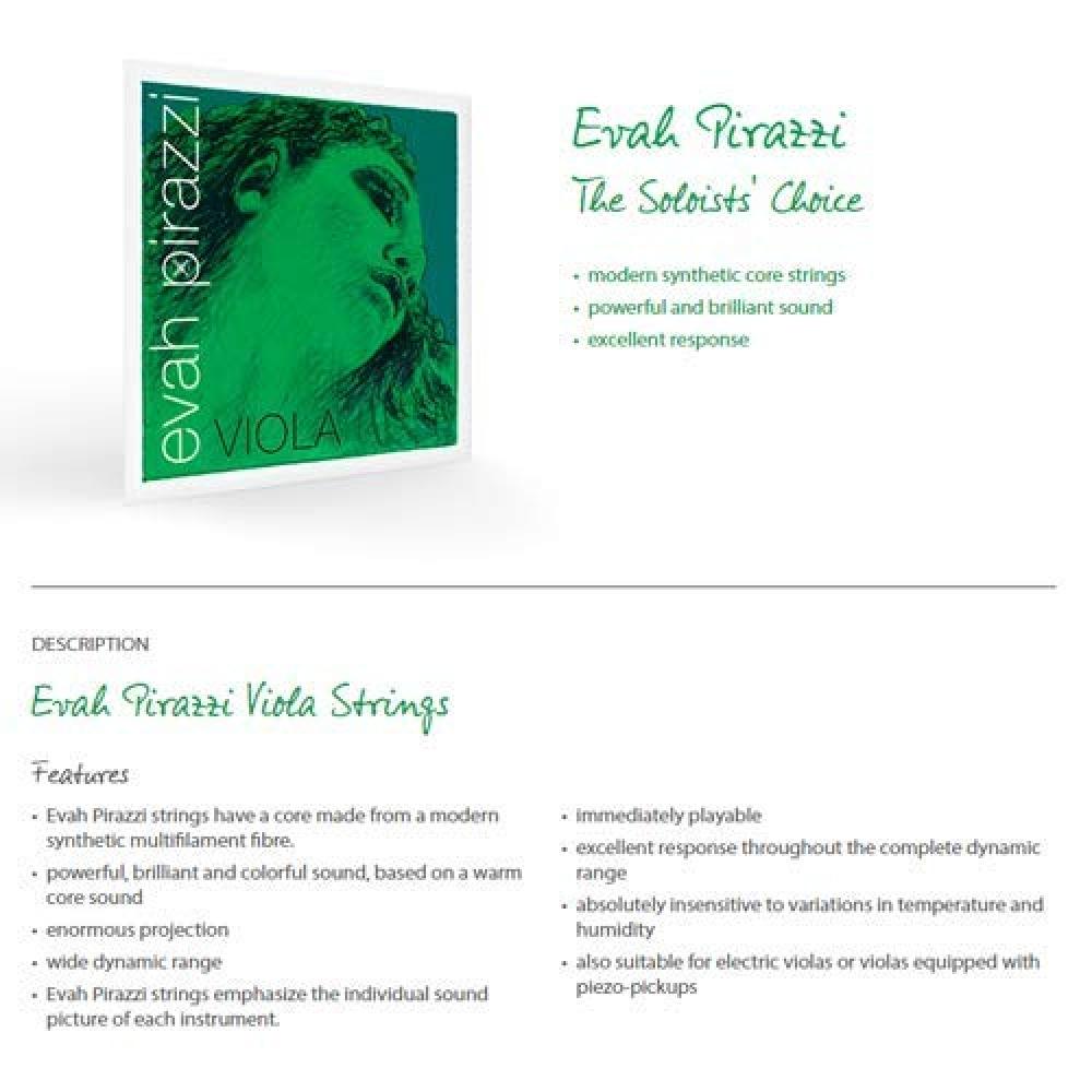 EVAH PIRAZZI Viola C string No.4294 (Synthetic coreTungsten silver winding)