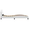 Bed Frame  Dover  White 80x200 cm Faux Leather