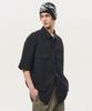 BLACK MOMENT Tech Pocket Half Shirt [Black]