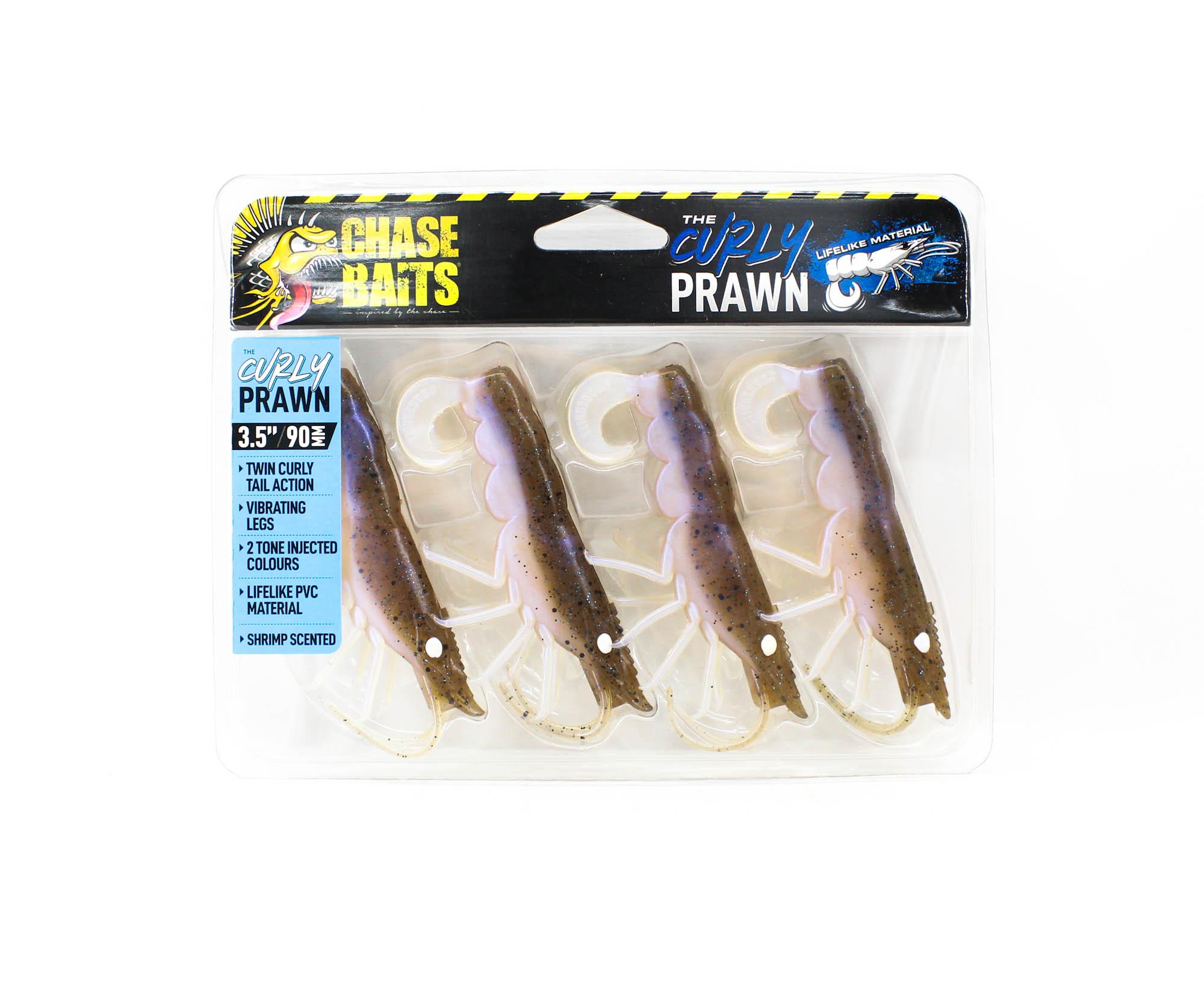 

Chasebaits Curly Prawn 90 мм Тонущая приманка 4 шт. в упаковке Pearl Prawn (4518)