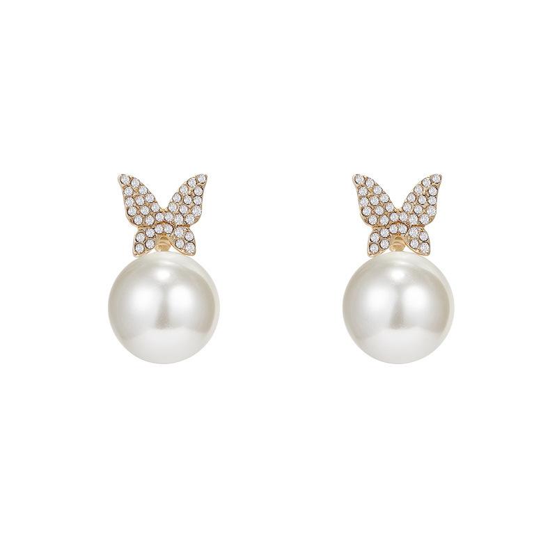 

Серьги-кисточки с жемчужиной-каплей и стразами One Size