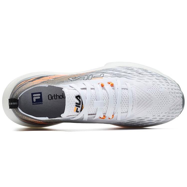 Fila Athletics Energy Comfortable Textile, TPU Low Top Casual Running Shoes Men's White Orange A12M231106FWC