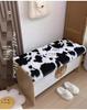 Rabbit Plush Shoe Changing Stool with Cushion and Mat