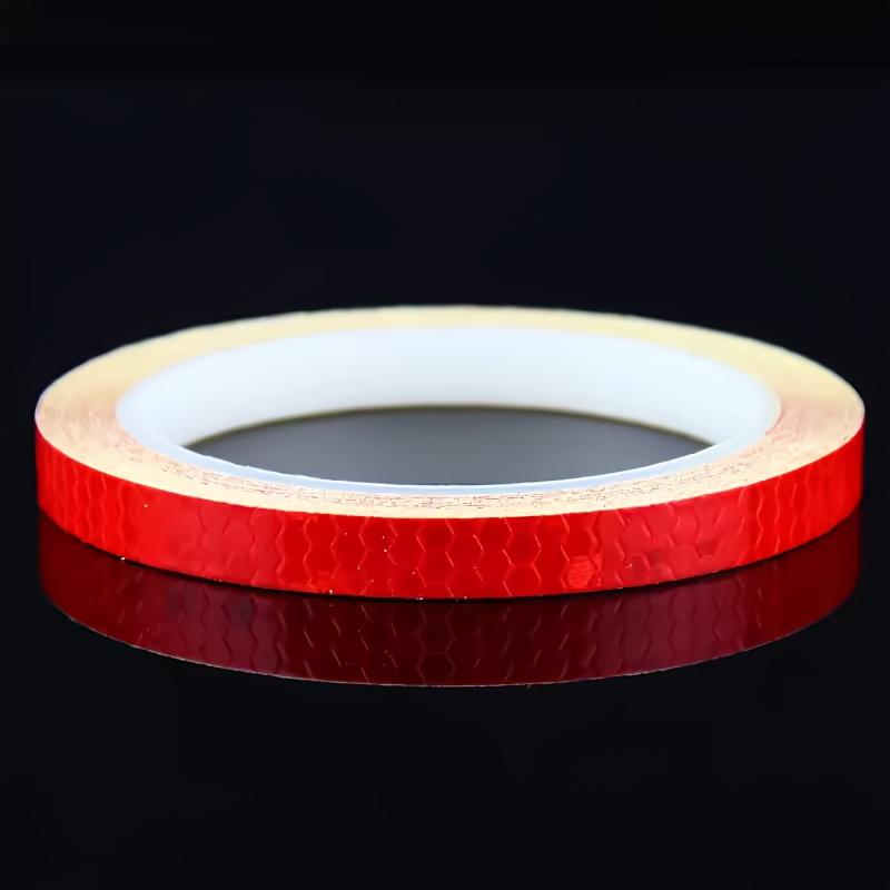8 Meter Auto Reflektierende Streifen Aufkleber Klebeband für Motorrad Fahrrad Karosserie Felge Rad Streifenband Dekorativer Reflektor Blau/Rot/Gelb