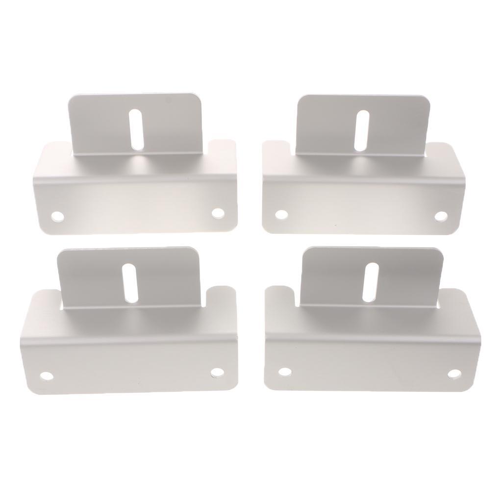 4 Piece Solar Panel Z Type Aluminum Mounting Bracket Holder for Roof RV Boat