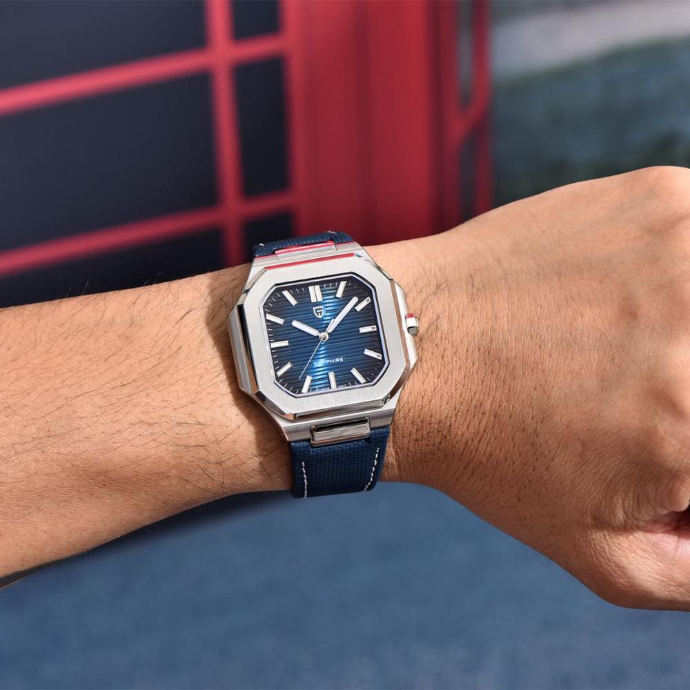 PAGANI DESIGN 37MM New Men Watches VH31 Luxury Quartz Watch For Men Stainless Steel Sapphire glass Quartz Watches Gift