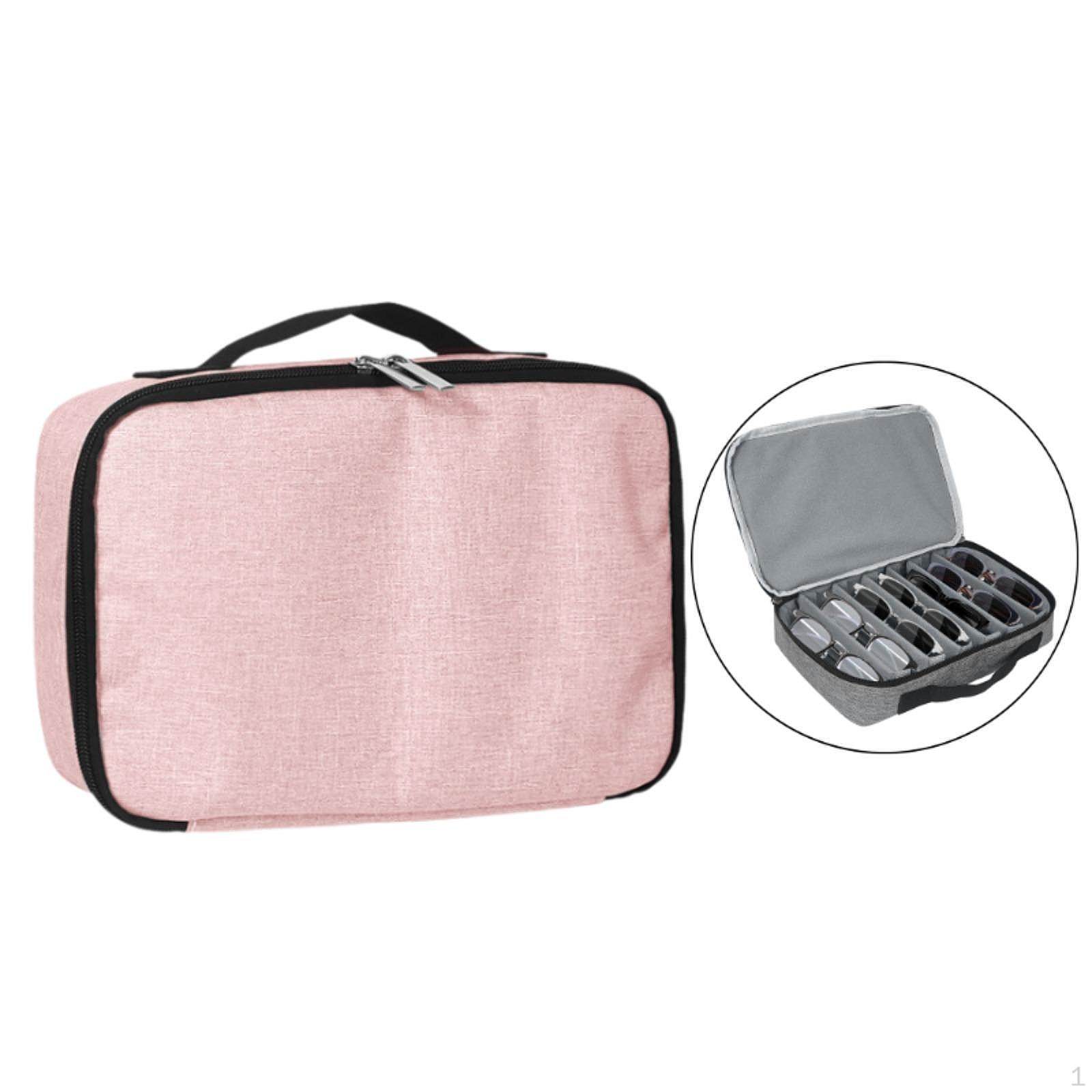 

Дорожный футляр для очков для использования дома и на улице розовый