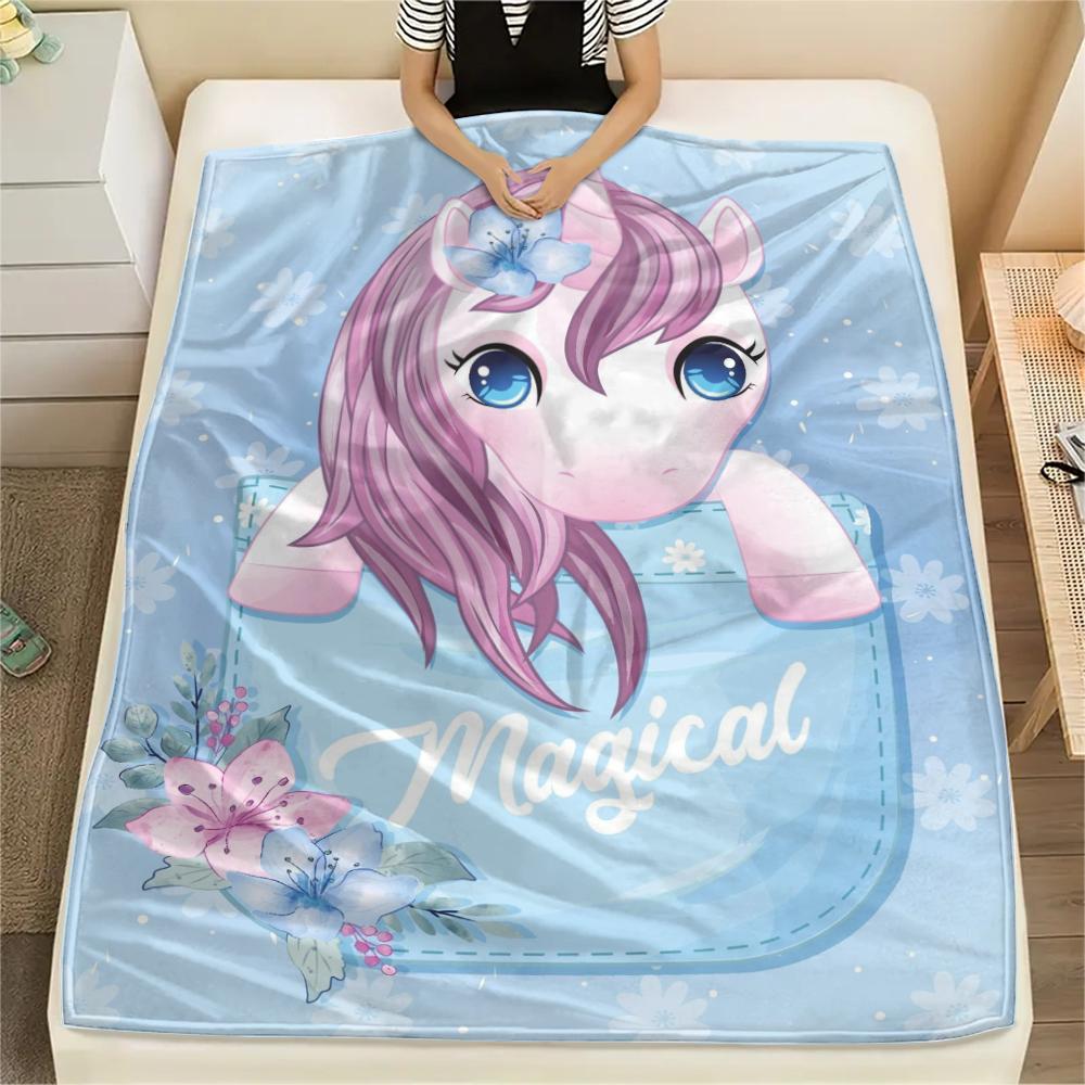 1 Stück Flanelldecke mit Cartoon-Druck, Hohe Qualität, Bequem für alle Jahreszeiten, Heimdekoration, Wärme und Komfort, Perfekt als Weihnachts- oder Geburtstagsgeschenk
