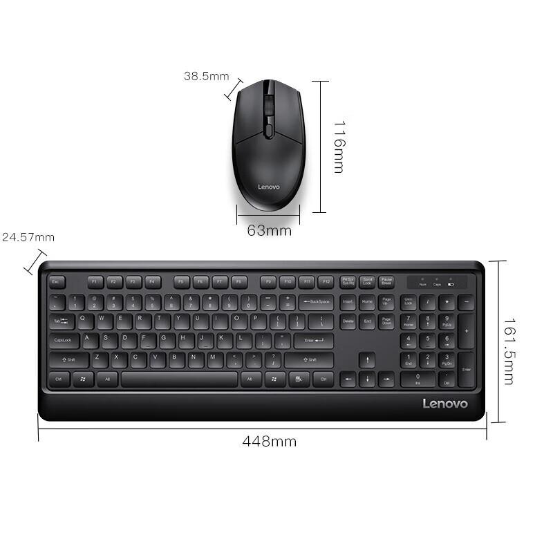 Lenovo KN102 Wireless Keyboard and Mouse Combo