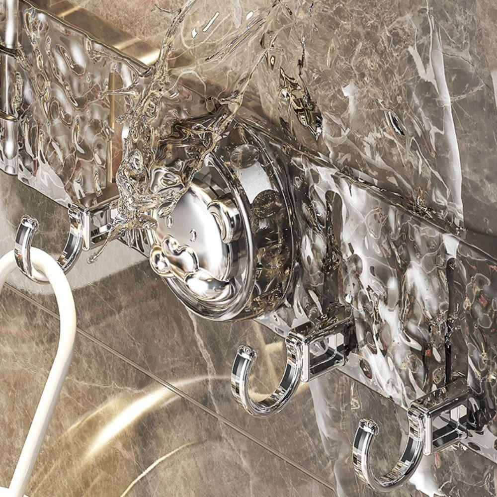 Detachable Wall Mounted Row Hook Waterproof Sundries Storage Hook  Bathroom Accessories