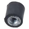 4Pcs Round Rubber Mounts Black Shock Absorber Female Vibration Isolator  Air Compressor