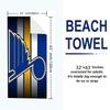 St. Louis Blues Aufdruck Strandtuch, Großes Weiches Schnelltrocknendes Handtuch für Strand Camping Schwimmen