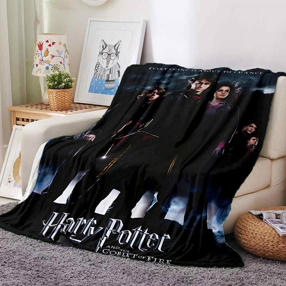 

1pc Harry Potter, Goblet of Fire Flannel Blanket Soft Warm Throw for Home, Office, Travel, All-Season Cozy Bedding Gift L1430 80cmx120cm(31inx47in)